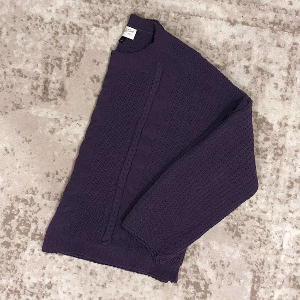 Universal Thread Matte Chenille Cable Knit Sweater - image 2